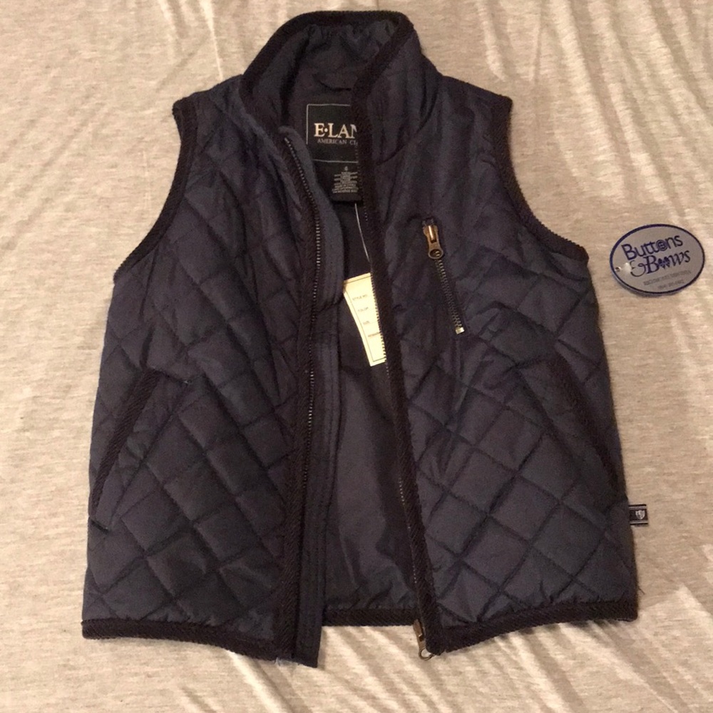 Boys navy blue vest